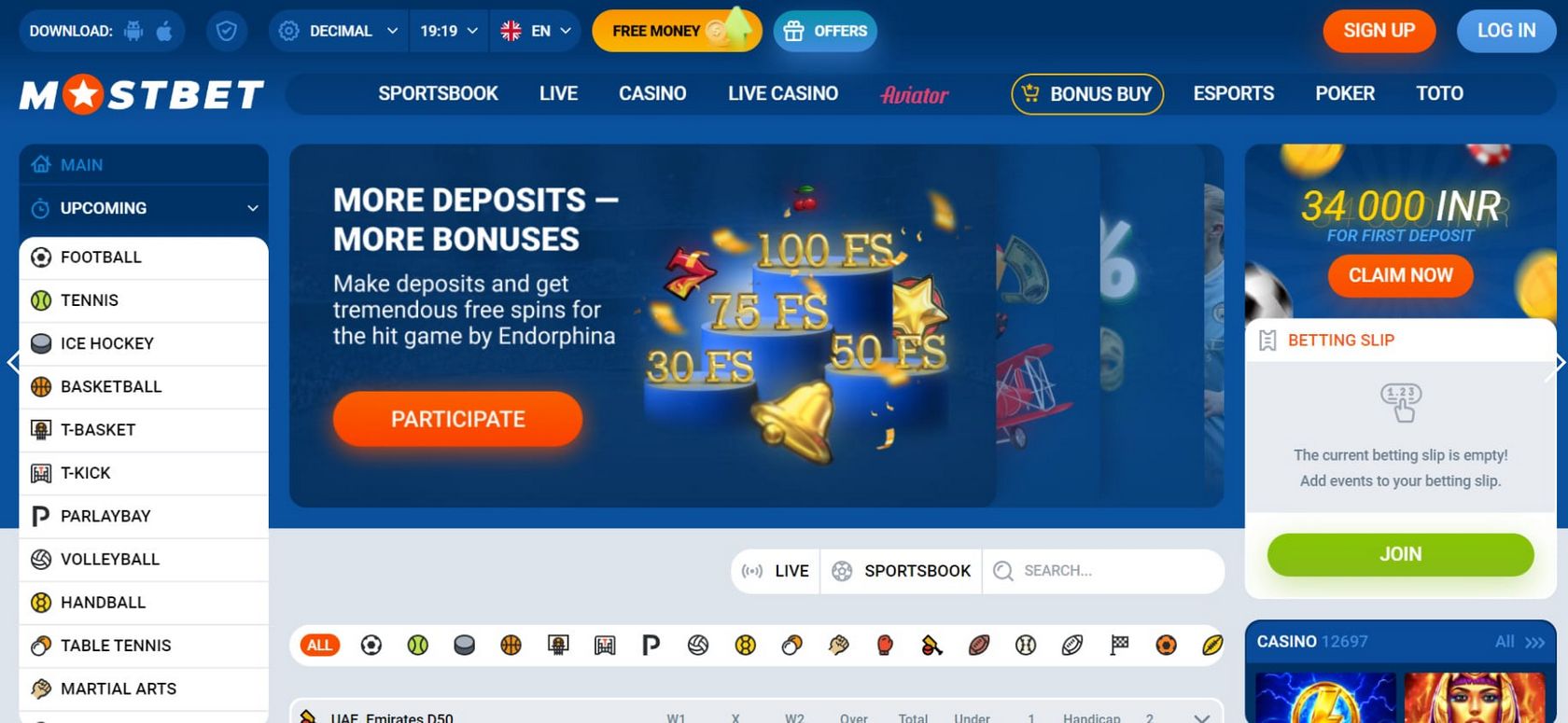 Mostbet Sports and Football Bets & & Testimonial Mostbet At Mostbet